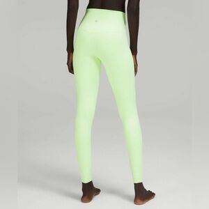 Lululemon Align High Rise Waist Neon Yellow Sport Full Length Leggings Size 8